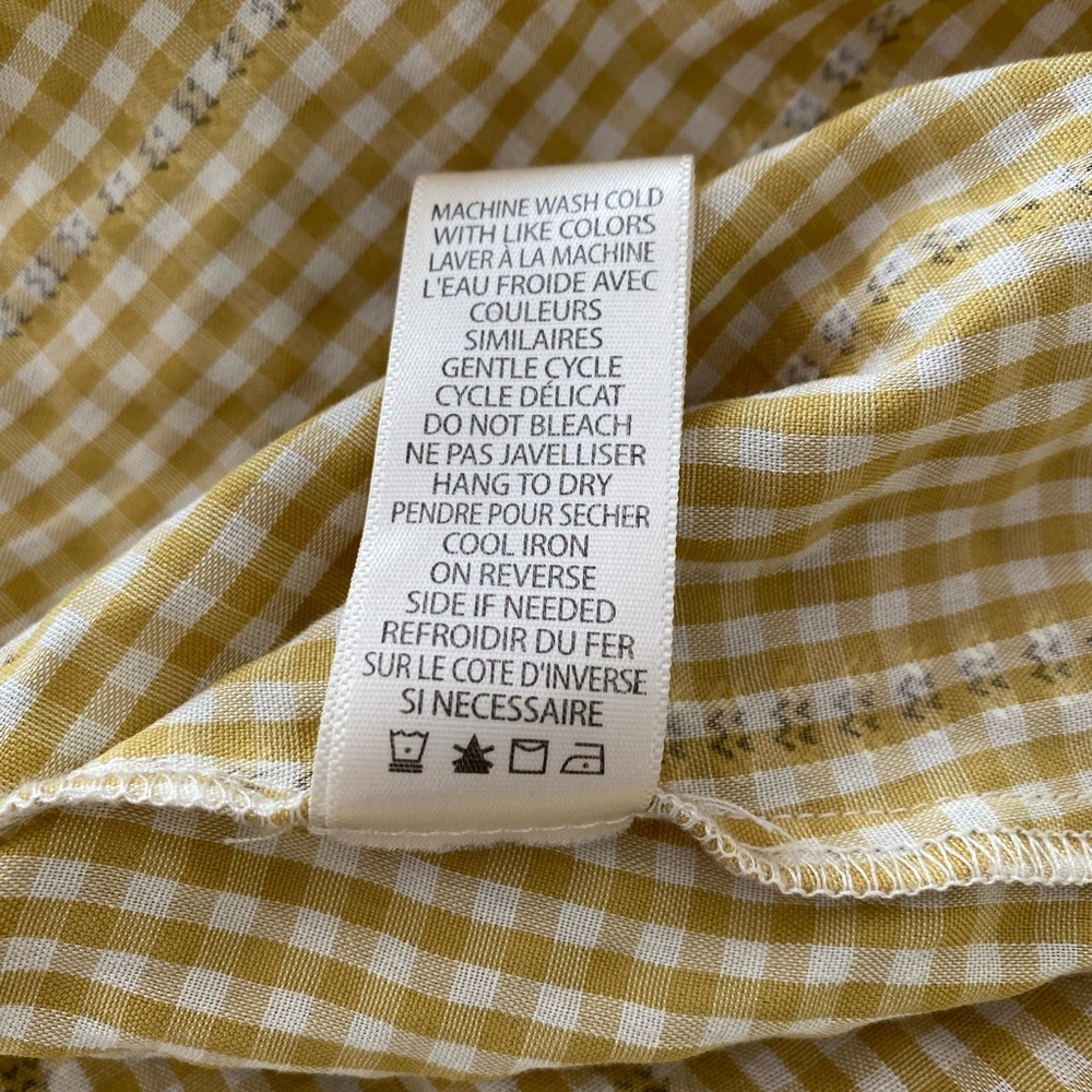 Max Studio Yellow Gingham Midi Dress - Picture 10 of 13